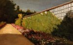 The Wall of the Kitchen Garden, Yerres - Gustave Caillebotte Oil Painting