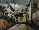 Rue des Saules, Montmartre - Paul Cezanne Oil Painting