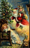 Christmas Father Brings Gifts - Oil Painting Reproduction On Canvas