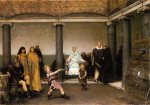 The Education of the Children of Clovis - Sir Lawrence Alma-Tadema Oil Painting