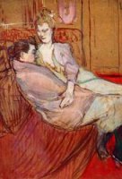 Two Friends - Henri De Toulouse-Lautrec oil painting