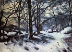 Melting Snow, Fontainbleau - Paul Cezanne Oil Painting