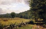 The Meadow - Thomas Worthington Whittredge Oil Painting