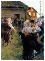 Midsummer Dance - Anders Zorn Oil Painting