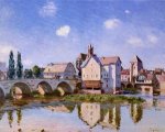 The Moret Bridge in the Sunlight - Oil Painting Reproduction On Canvas
