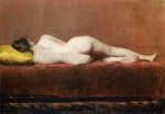 Nude Recumbent - William Merritt Chase Oil Painting