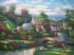 Lamplight Village - Oil Painting Reproduction On Canvas