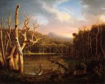 Lake with Dead Trees - Thomas Cole Oil Painting