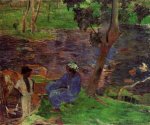 Riverside II - Paul Gauguin Oil Painting