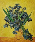 Irises in a Vase II - Vincent Van Gogh Oil Painting