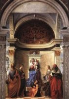 San Zaccaria Altarpiece - Giovanni Bellini Oil Painting