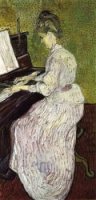 Marguerite Gachet at the Piano -Vincent Van Gogh Oil Painting