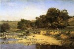 On the Muscatatuck - Theodore Clement Steele Oil Painting