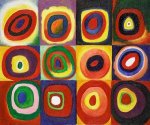 Farbstudie Quadrate Gallery Wrap - Wassily Kandinsky Oil Painting