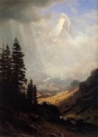 The Matterhorn - Albert Bierstadt Oil Painting