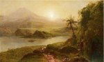 Mountain Landscape - Frederic Edwin Church Oil Painting