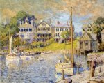 At Edgartown, Martha's Vinyard - Colin Campbell Cooper Oil Painting