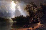 Passing Storm over the Sierra Nevada - Albert Bierstadt Oil Painting