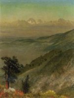 Wasatch Mountains - Albert Bierstadt Oil Painting