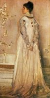 Symphony in Flesh Colour and Pink: Portrait of Mrs. Frances Leyland - Oil Painting Reproduction On Canvas