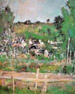 View of Auvers-sur-Oise - Paul Cezanne Oil Painting