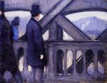 The Pont de Europe (study) - Gustave Caillebotte Oil Painting