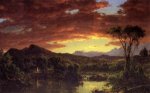 A Country Home - Frederic Edwin Church Oil Painting