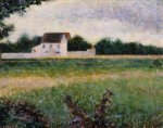 Landscape of the Ile de France - Georges Seurat Oil Painting