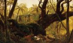 Rain Forest, Jamaica, West Indies - Frederic Edwin Church Oil Painting