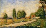 Village Road - Georges Seurat Oil Painting