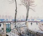 Approach to the Railway Station - Alfred Sisley Oil Painting