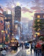 San Francisco Powell Street - Thomas Kinkade oil painting