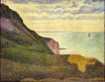 Port-en-Bessin, the Semaphore and Cliffs - Georges Seurat Oil Painting