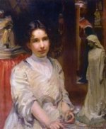 Portrait of Bessie Potter Vonnoh - Oil Painting Reproduction On Canvas