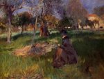 In the Orchard - John Singer Sargent Oil Painting