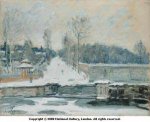The Watering Place at Marly-Le-Roi - Alfred Sisley Oil Painting