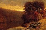 October on Great Otter Creek, Vermont - William Mason Brown Oil Painting