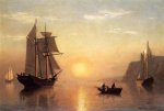 Sunset Calm in the Bay of Fundy - William Bradford Oil Painting