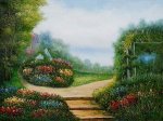 Garden of Serenity - Oil Painting Reproduction On Canvas