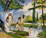 Bathers III - Oil Painting Reproduction On Canvas Paul Cezanne oil painting