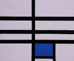 Composition with Blue, 1935 - Piet Mondrian Oil Painting