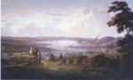 View of Dunbarton and River Clyde - Robert Salmon Oil Painting