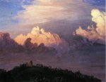 Clouds over Olana - Frederic Edwin Church Oil Painting