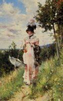 The Summer Stroll - Oil Painting Reproduction On Canvas