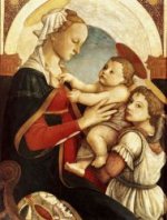 Madonna and Child with an Angel III - Sandro Botticelli oil painting