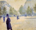 Place Saint-Augustin, Misty Weather - Gustave Caillebotte Oil Painting