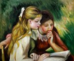 La Lecture II - Pierre Auguste Renoir Oil Painting