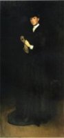 Arrangement in Black, No. 8: Portrait of Mrs. Cassatt - James Abbott McNeill Whistler Oil Painting