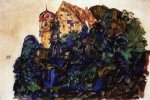 Deuring Castle, Bregenz - Egon Schiele Oil Painting