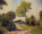 The Hedge - Georges Seurat Oil Painting